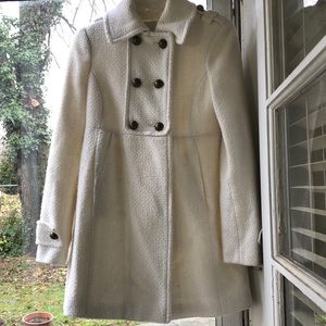 American Rag white tweed coat. Size small.